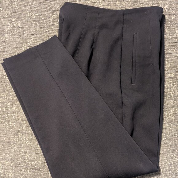 Zara Navy Blue High Waisted Pants - Picture 2 of 3